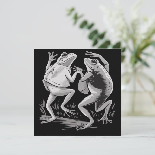 Invitation Grenouilles dansantes Toad Goblincore Académie som (Debout devant)