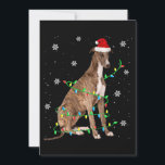 Invitation greyhound christmas light cute santa greyhound<br><div class="desc">greyhound christmas light cute santa greyhound</div>