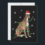 Invitation greyhound christmas light cute santa greyhound<br><div class="desc">greyhound christmas light cute santa greyhound</div>