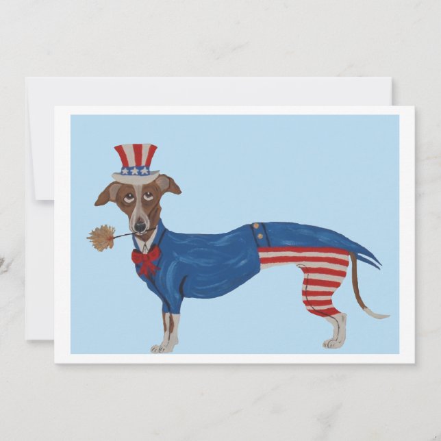 Invitation Greyhound Oncle Sam (Devant)