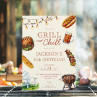 Grill and Chill Barbeque fête d'anniversaire