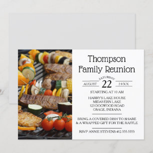 Invitation Grill BBBQ Reunion Familiale