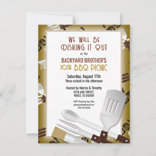 Invitation Grillage au barbecue