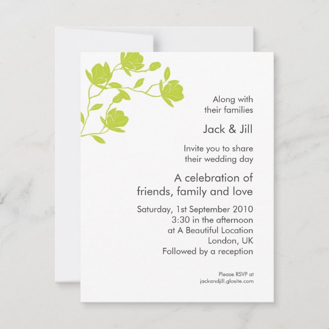 Invitation Grimpe Haut (citron vert) 4.25x5.5 (Devant)