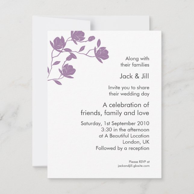 Invitation Grimpez Haut (violet) 4.25x5.5 (Devant)