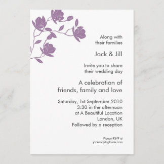 Invitation Grimpez Haut (violet) 5x7