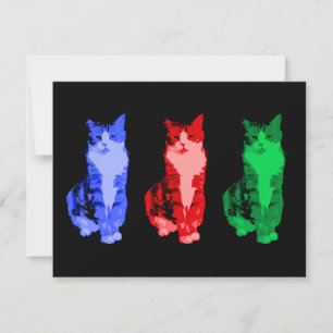 Invitation grincheuse de bruit de chat