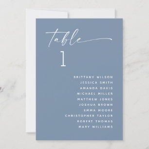 Invitation Gris Bleu pastel minimaliste mariage