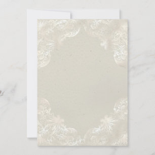 Invitation Gris jaune vintage doré blanc vierge