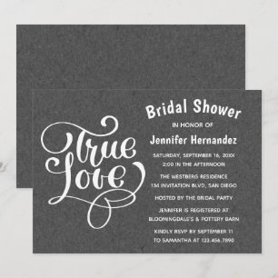 Invitation Gris Vintage Mariage Fête de Mariage Ardoise Grise