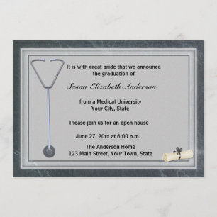 Invitation grise d'obtention du diplôme de