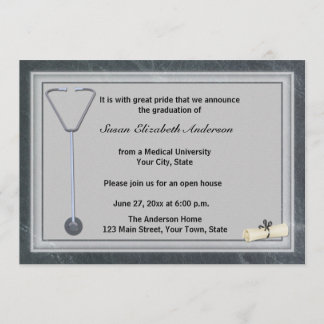 Invitation grise d'obtention du diplôme de