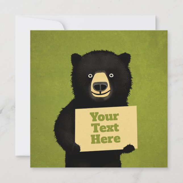 Invitation Grizzly Bear (Devant)