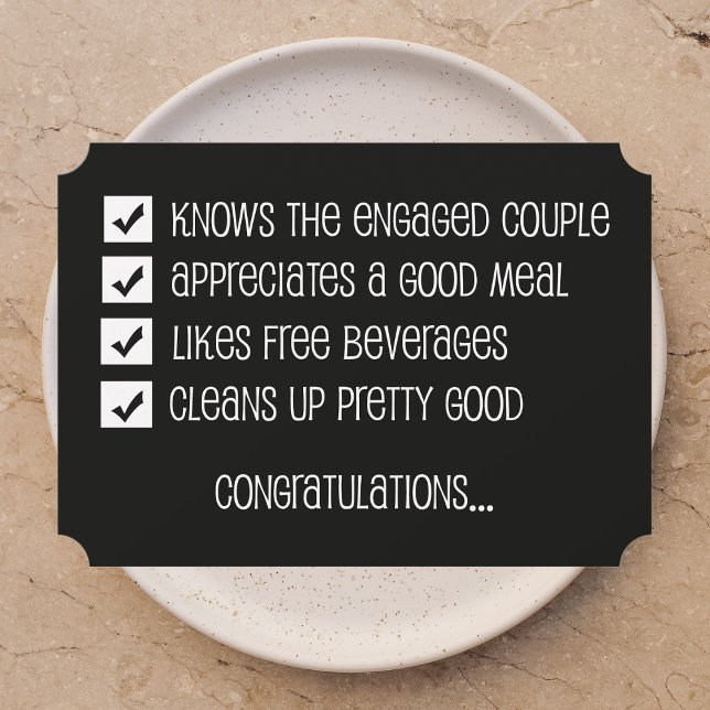 Invitation Groomsmen Funny Checklist (Créateur téléchargé)