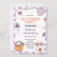 Invitation groovy à une fête d'Halloween