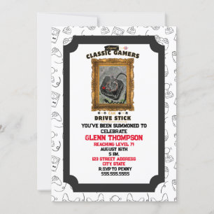 Invitation Groovy Vision des joueurs classiques