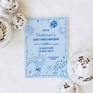 Invitation Grotte côtière Anniversaire de Whimsical