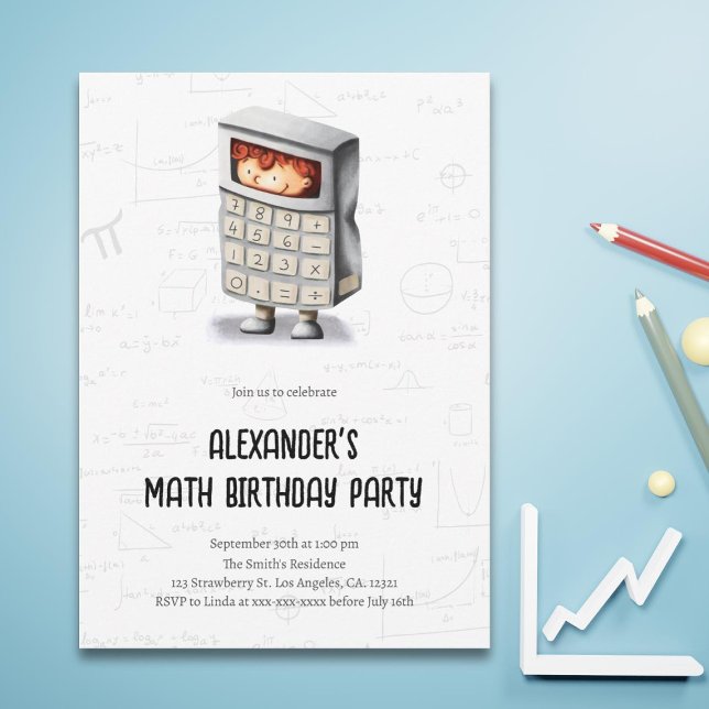 Invitation Groupe d'Anniversaires de enfants Motif de formule (Créateur téléchargé)