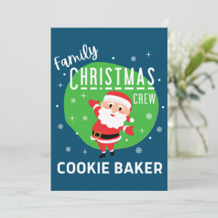Invitation Groupe de famille Pajamas de fête de Noël Cookie B