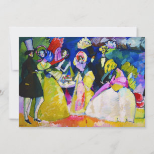 Invitation Groupe en Crinolines par Wassily Kandinsky