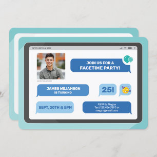 Invitation Groupe en ligne Conversation vidéo Tablet Texte Pa