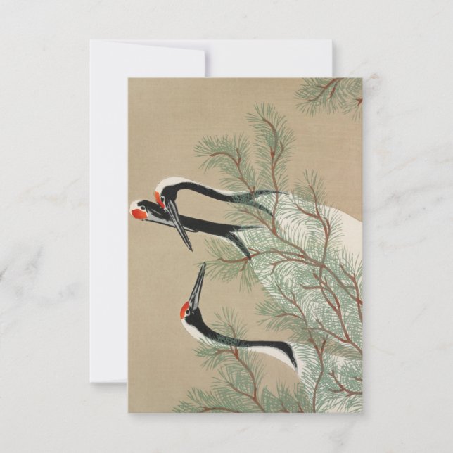 Invitation Grues de Momoyogusa-Fleurs de Cent Genera (Devant)