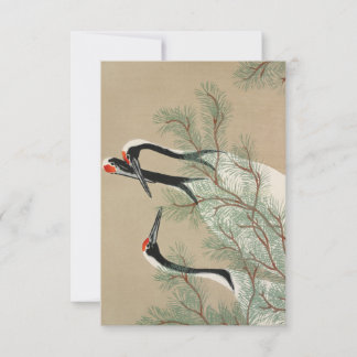 Invitation Grues de Momoyogusa-Fleurs de Cent Genera