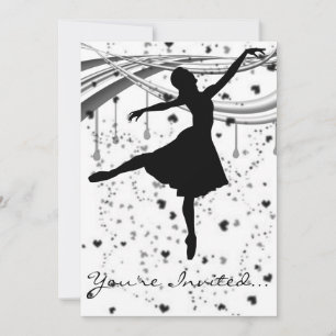 Invitation Grunge Ballerina