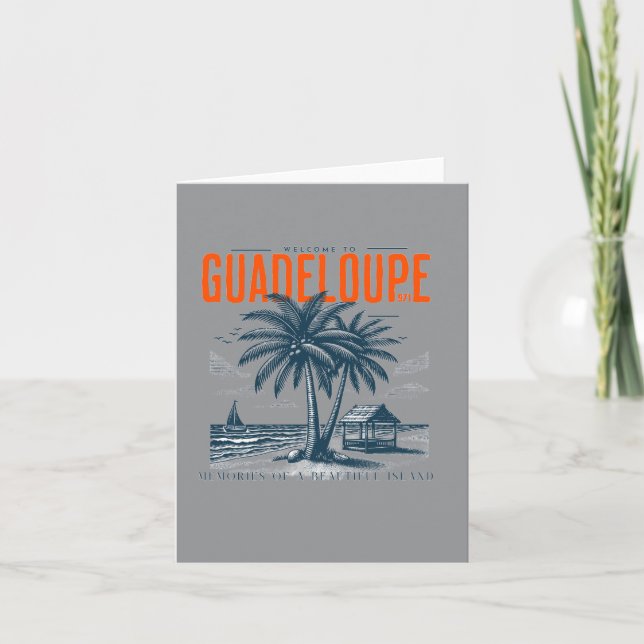 Invitation Guadeloupe 971: Souvenirs Tropicales  (Devant)