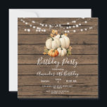 Invitation Guirlande de bois lumineuse Citrouille Fête d'anni<br><div class="desc">Guirlande de bois lumineuse Citrouille Fête d'anniversaire 30 ans 
parfait pour une invitation d'automne</div>