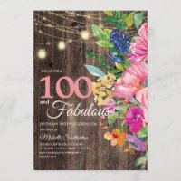 Guirlande de lumières florales roses en bois rusti