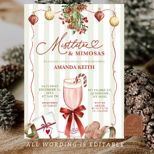 Invitation Guirlande de Noël insolite et Mimosas