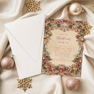 Invitation Guirlande de Noël Vintage Noël