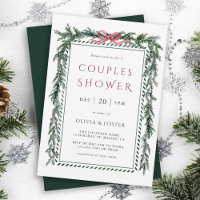 Guirlande de pin de Noël pour la douche de couples