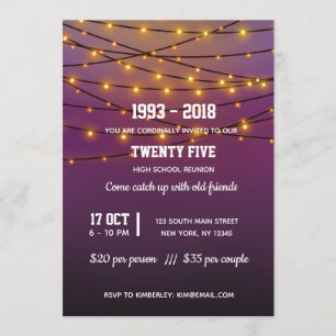 Invitation Guirlandes modernes