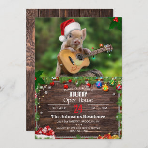 Invitation guitar de Christmas