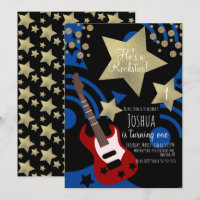 Guitare de Rockstar Garçons Fausse Étoile en Or Do