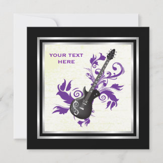 Invitation Guitare électrique sur des produits personnalisés 