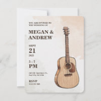Guitare mariage d'art acoustique