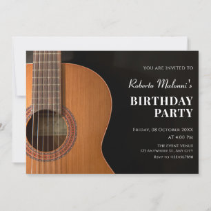Invitation Guitare minimaliste moderne