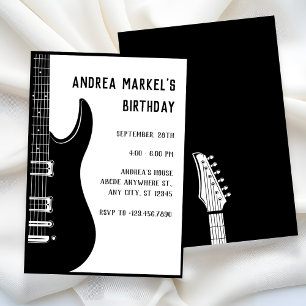 Invitation Guitare noire