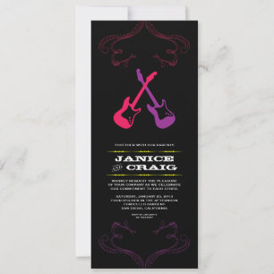 Invitation Guitares Mariages Rock 'n' Roll (Multicolor)