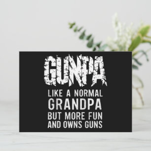 Invitation GUNPA Comme Un Grand-Père Normal Mais Plus Amusant