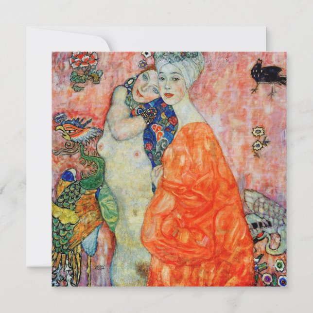 Invitation Gustav Klimt - Amies (Devant)