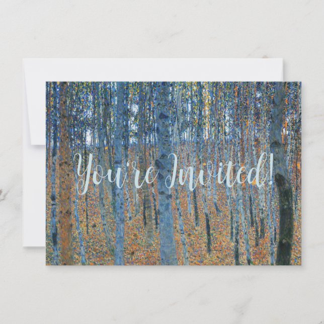 Invitation Gustav Klimt Beech (Devant)