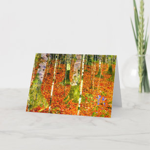 Invitation Gustav Klimt Bouleaux