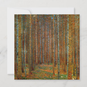 Invitation Gustav Klimt - Forêt de pins de Tannenwald