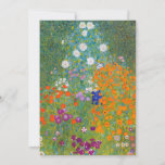 Invitation Gustav Klimt - Jardin des fleurs<br><div class="desc">Jardin aux fleurs - Gustav Klimt en 1905-1907</div>