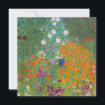 Invitation Gustav Klimt - Jardin des fleurs<br><div class="desc">Jardin aux fleurs - Gustav Klimt en 1905-1907</div>