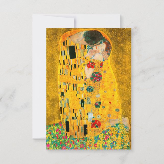 Invitation Gustav Klimt Le Baiser (Devant)